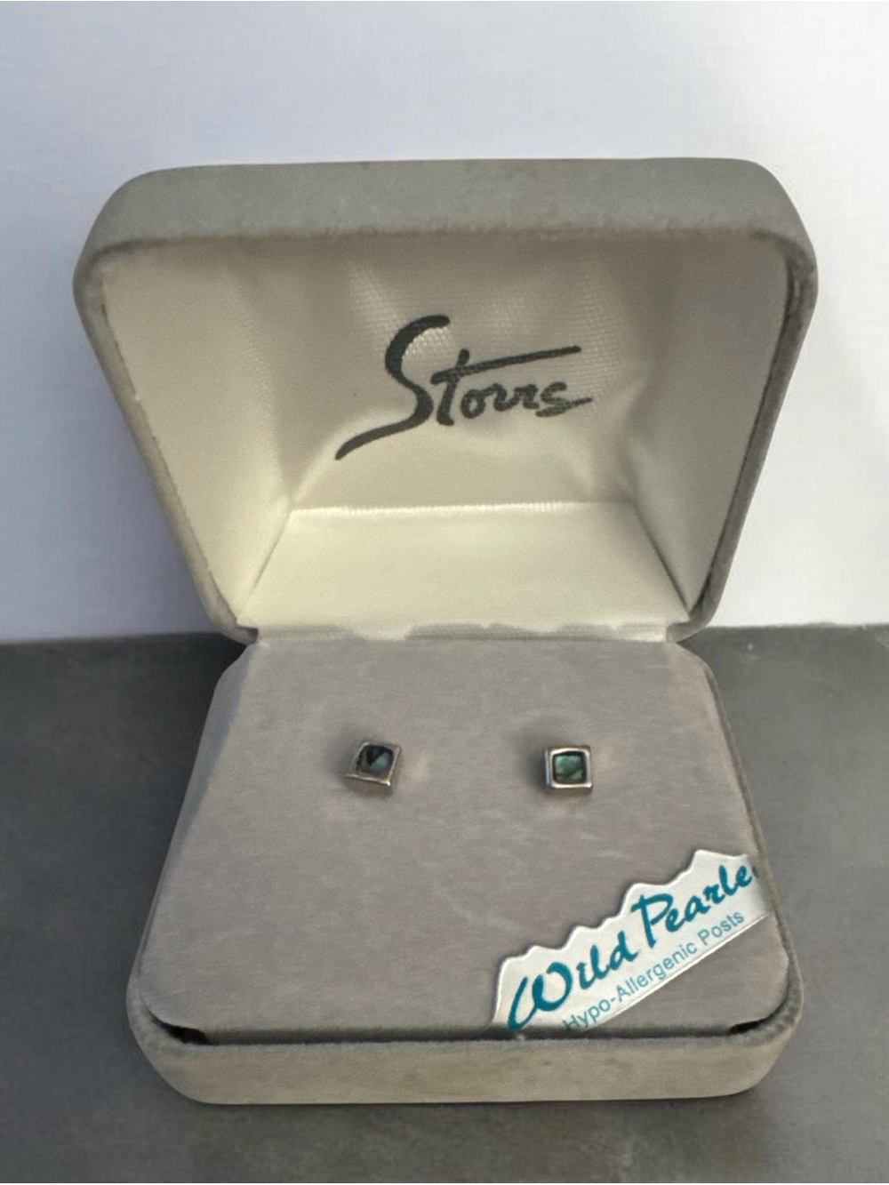 Men’s Square Abalone Cuff Links - Green
